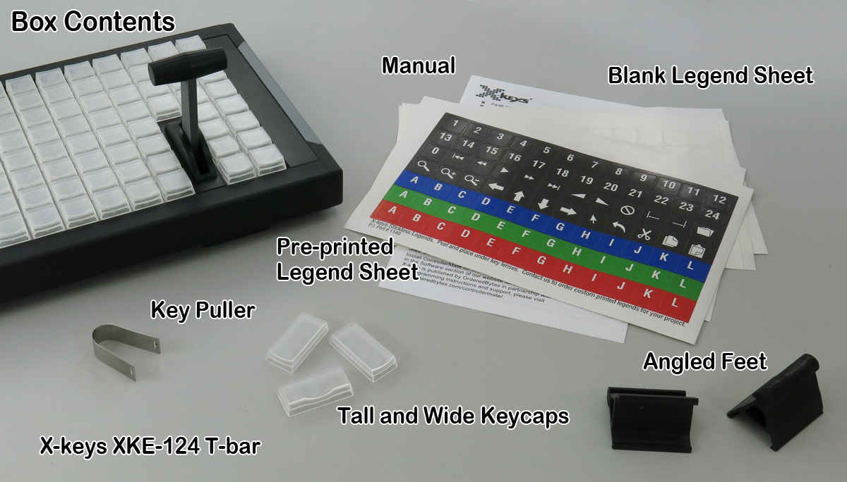 cerebrum baggrund klimaks X-keys® XKE-124 T-Bar USB Keyboard | Eastern Shore Broadcasting